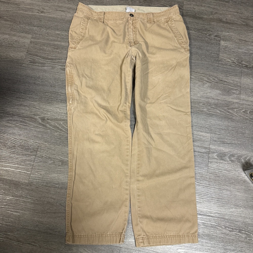 Columbia Pants Mens 36x30 Beige Roc II Omni Shield‎ Canvas Workwear Outdoor